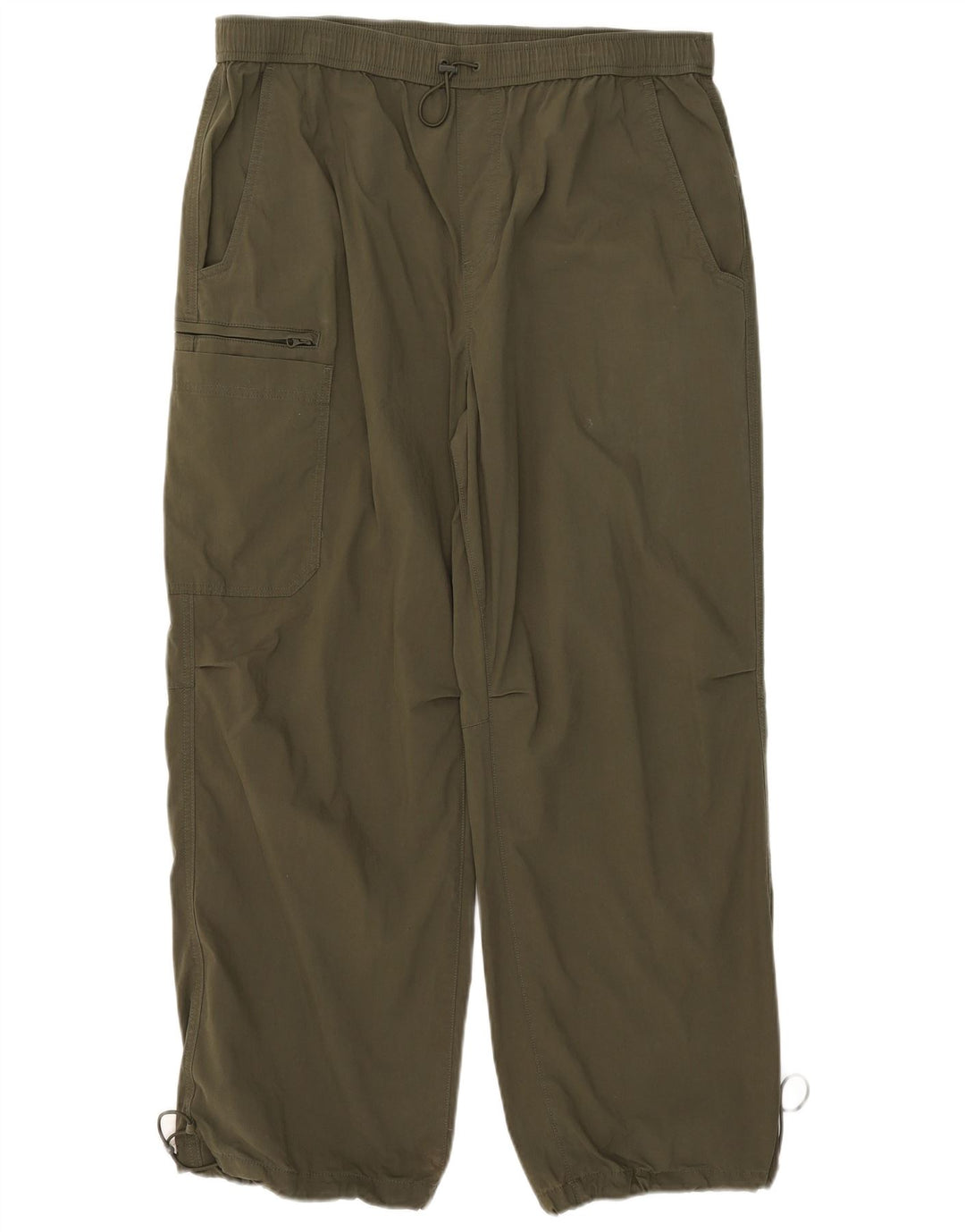 Marks & Spencer Mens Straight Cargo Trousers Large W36 L28 Khaki Cotton