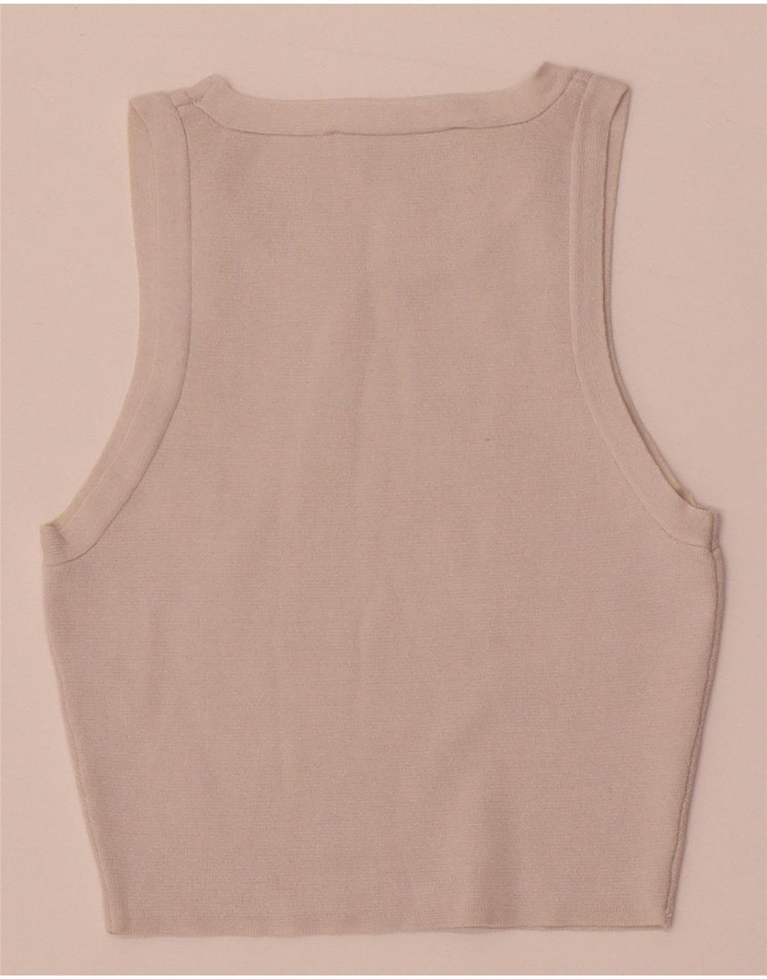 Zara Womens Crop Vest Top UK 4 XS White Viscose