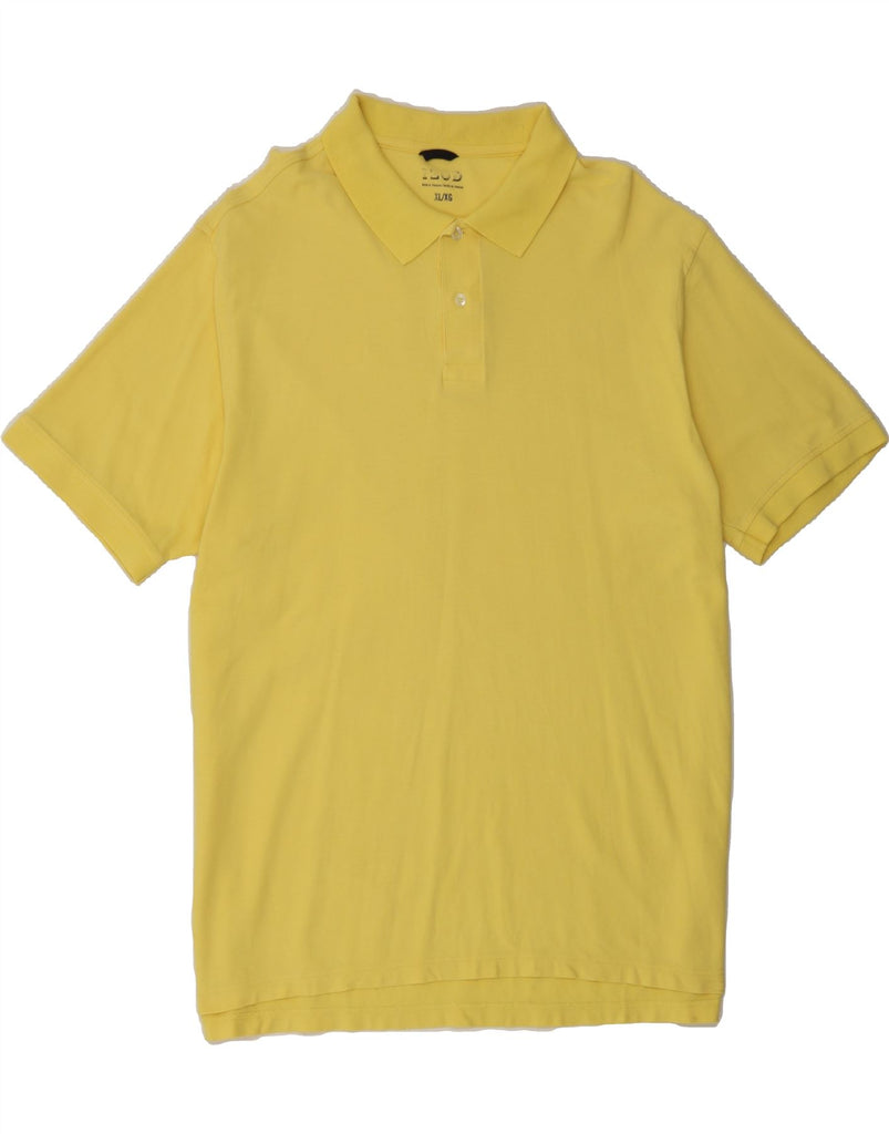 IZOD Mens Big & Tall Polo Shirt XL Yellow Cotton Vintage Izod and Second-Hand Izod from Messina Hembry 