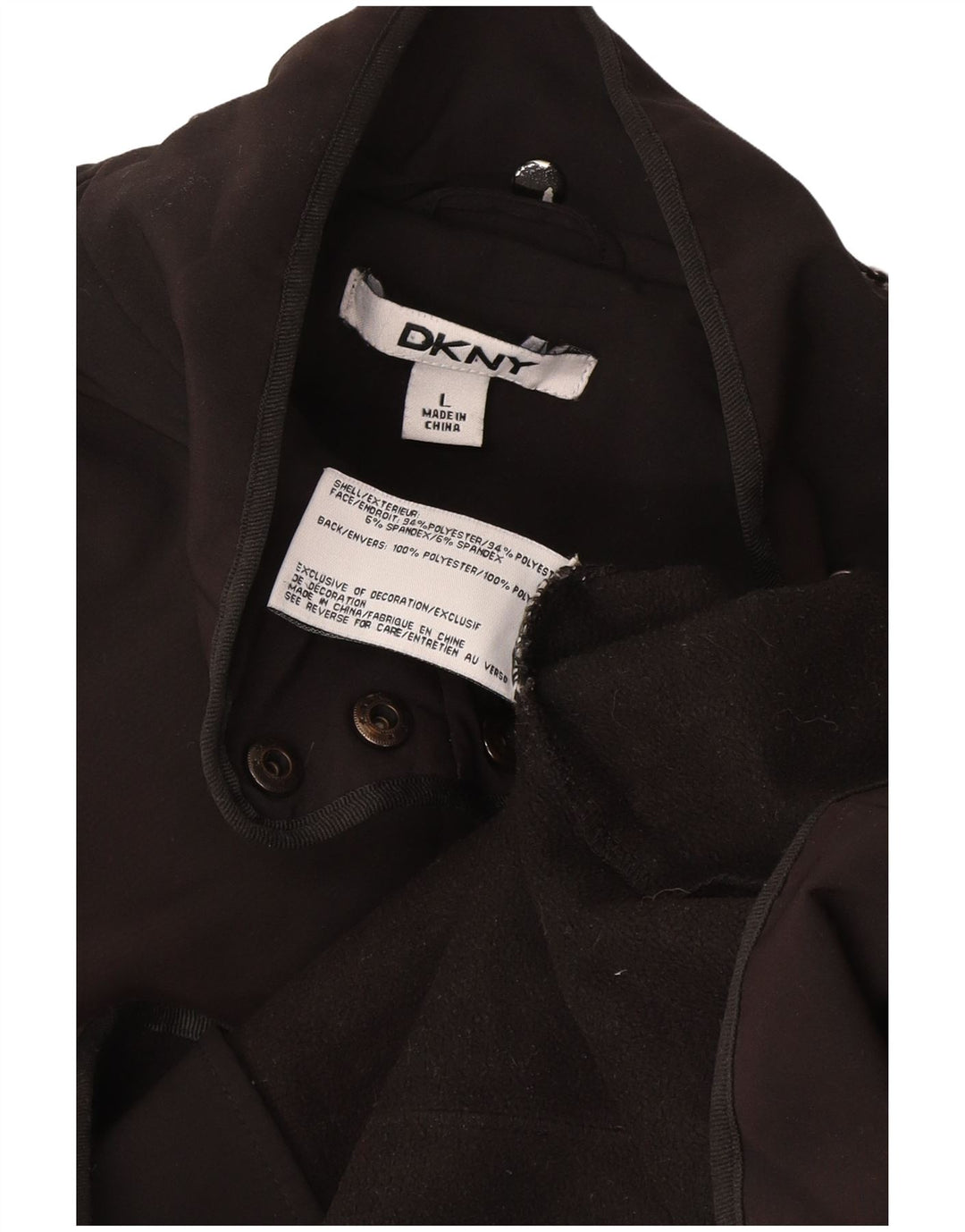 Dkny Womens Utility Jacket UK 16 Large Grey Polyester