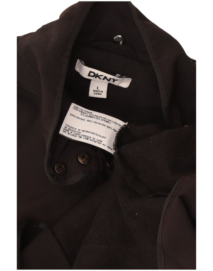 Dkny Womens Utility Jacket UK 16 Large Grey Polyester
