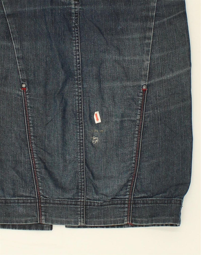 TRUSSARDI JEANS Womens Denim Skirt IT 42 Medium W30  Blue Cotton | Vintage Trussardi Jeans | Thrift | Second-Hand Trussardi Jeans | Used Clothing | Messina Hembry 