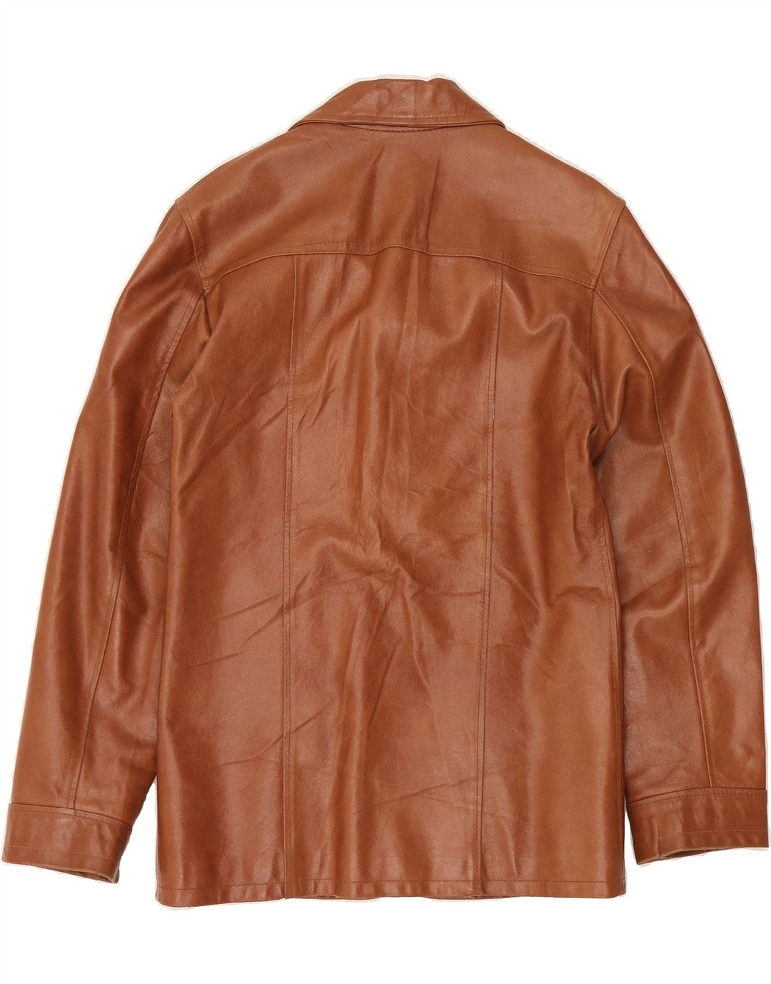 QUEBEC Mens Leather Jacket UK 38 Medium Brown Leather Vintage Quebec and Second-Hand Quebec from Messina Hembry 