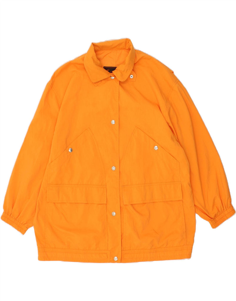 PENNY BLACK Womens Oversized Utility Jacket UK 14 Large Orange Polyester | Vintage Penny Black | Thrift | Second-Hand Penny Black | Used Clothing | Messina Hembry 