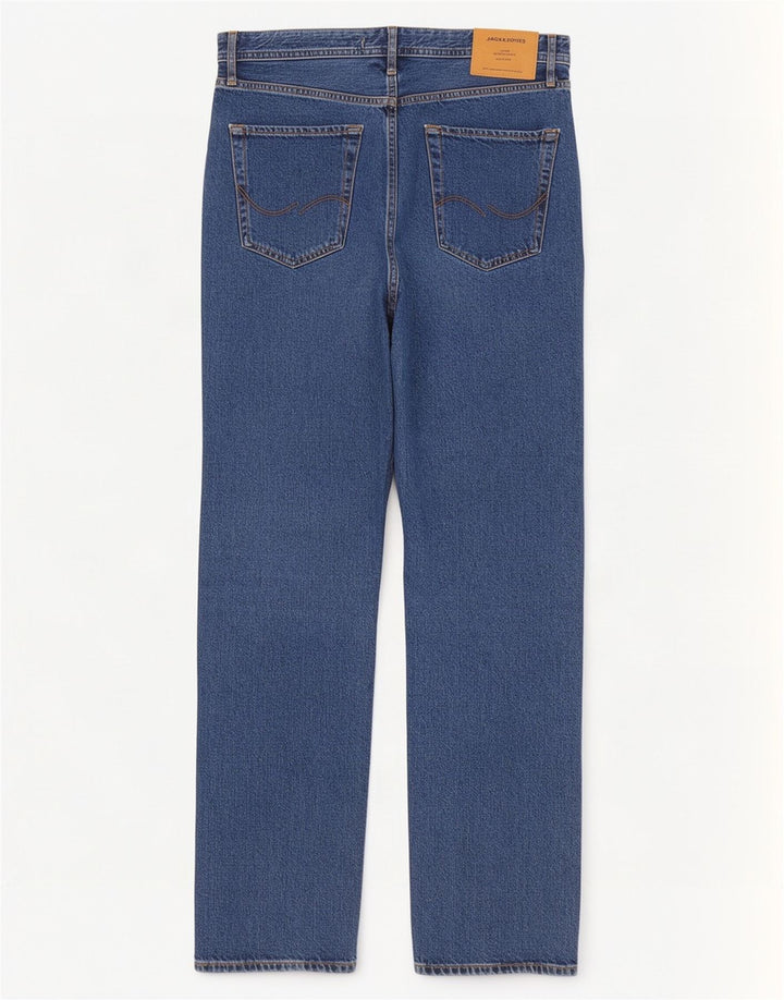 Jack & Jones Mens Straight Jeans W32 L32 Blue Cotton