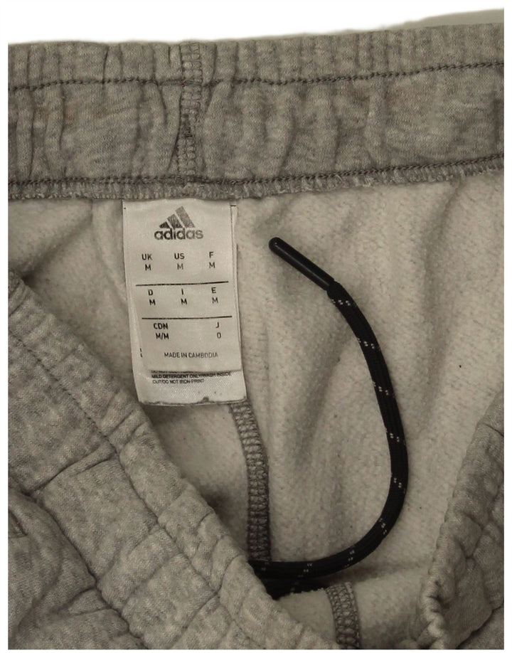 Adidas Mens Tracksuit Trousers Joggers Medium  Grey Flecked Cotton