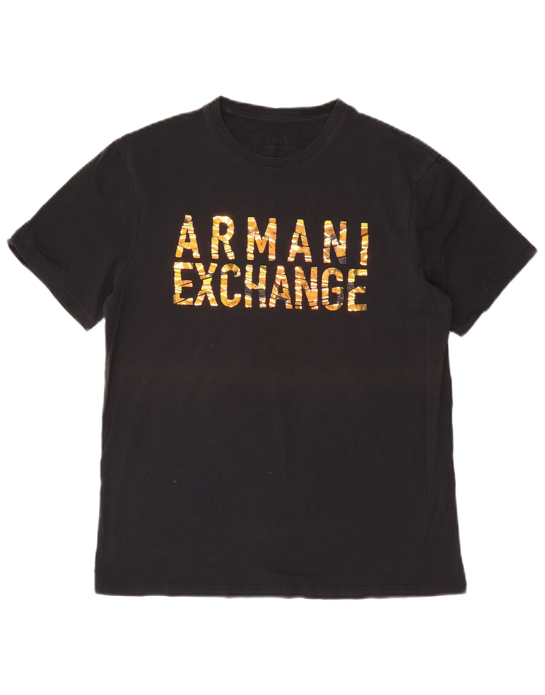 Armani Exchange Mens Graphic T-Shirt Top Small Black