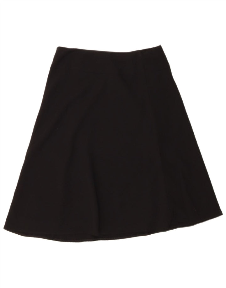 MARKS & SPENCER Womens A-Line Skirt UK 8 Small W26 Black Polyester