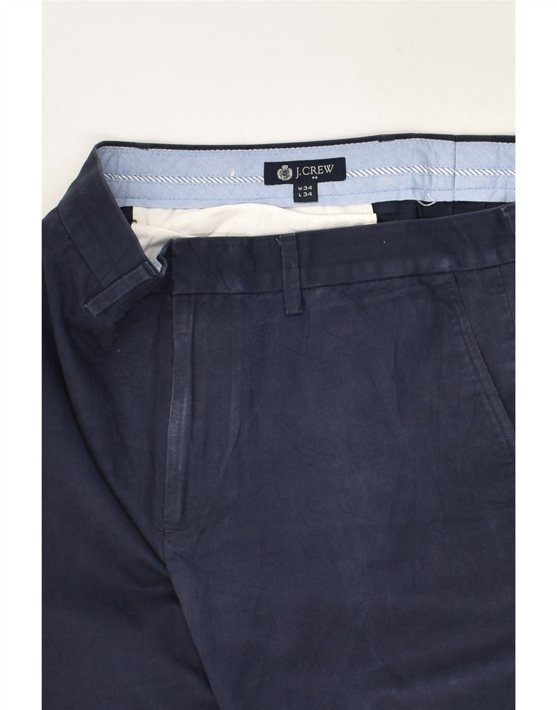 J. CREW Mens Slim Chino Trousers W34 L34  Navy Blue Cotton | Vintage J. Crew | Thrift | Second-Hand J. Crew | Used Clothing | Messina Hembry 