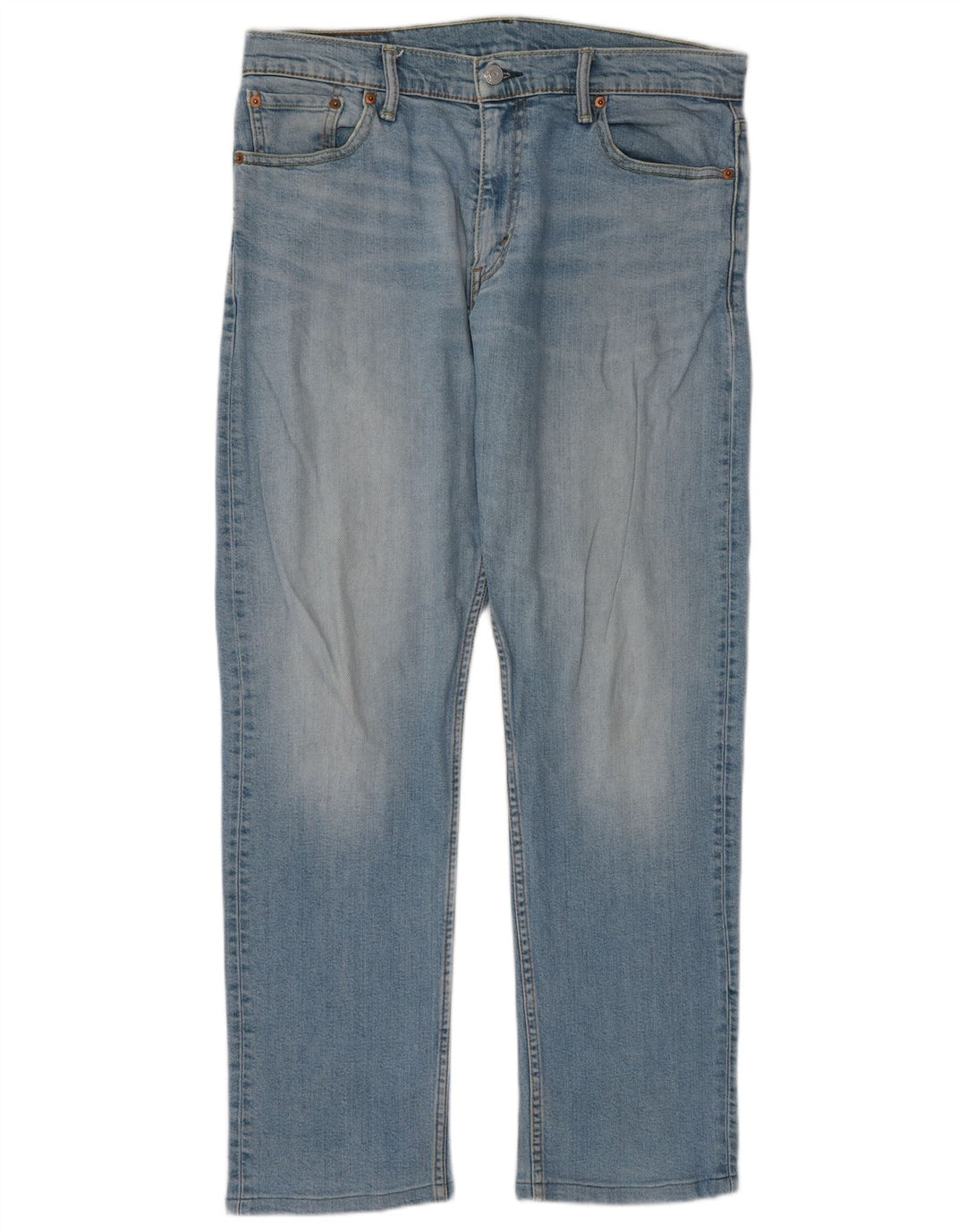 Levi's Mens 504 Straight Jeans W33 L32 Blue Cotton
