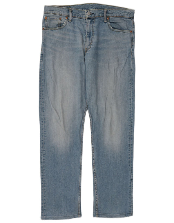Levi's Mens 504 Straight Jeans W33 L32 Blue Cotton