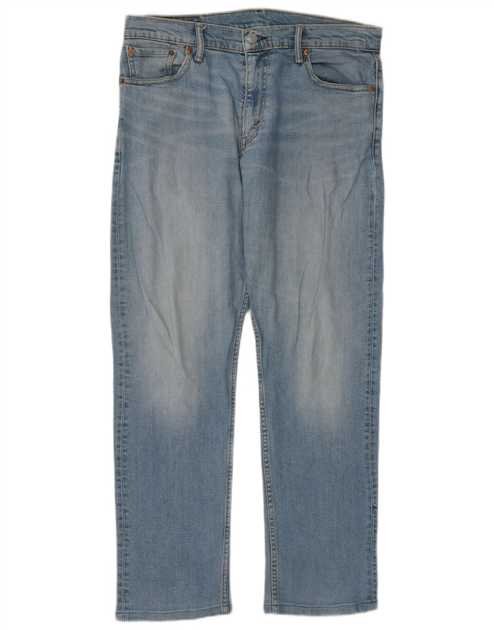 Levi's Mens 504 Straight Jeans W33 L32 Blue Cotton