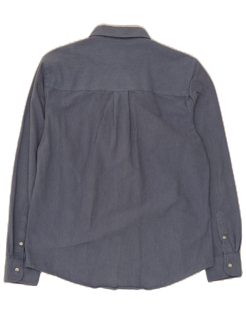 ZARA Mens Shirt Medium Blue Spotted Vintage Zara and Second-Hand Zara from Messina Hembry 
