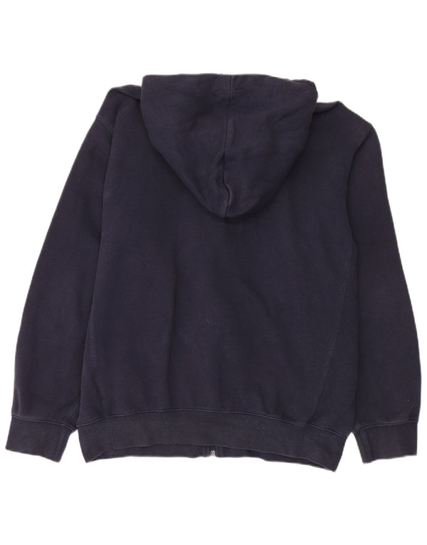 Nike Mens Zip Hoodie Sweater UK 42/44 Large Navy Blue Cotton