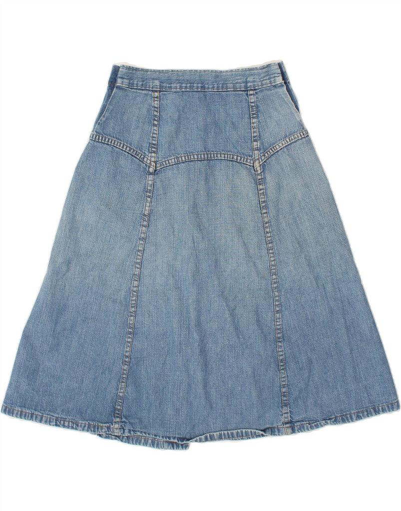 VINTAGE Womens Denim A-Line Skirt US 11 Large W30 Blue | Vintage Vintage | Thrift | Second-Hand Vintage | Used Clothing | Messina Hembry 