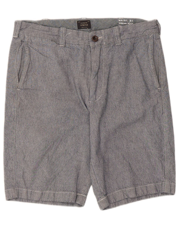 J. Crew Mens Chino Shorts W31 Medium Blue Cotton