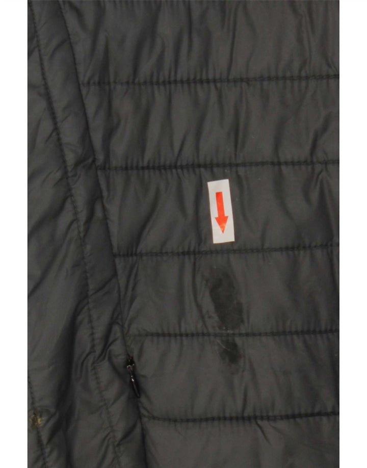 Champion Mens Hooded Padded Jacket UK 40 Large Grey Polyamide