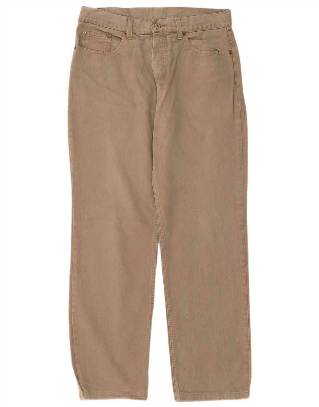 FILA Mens Straight Jeans IT 50 Large W32 L30 Beige Cotton