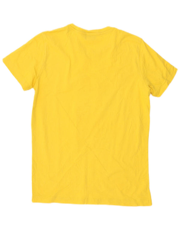 Diesel Mens Graphic T-Shirt Top Small Yellow