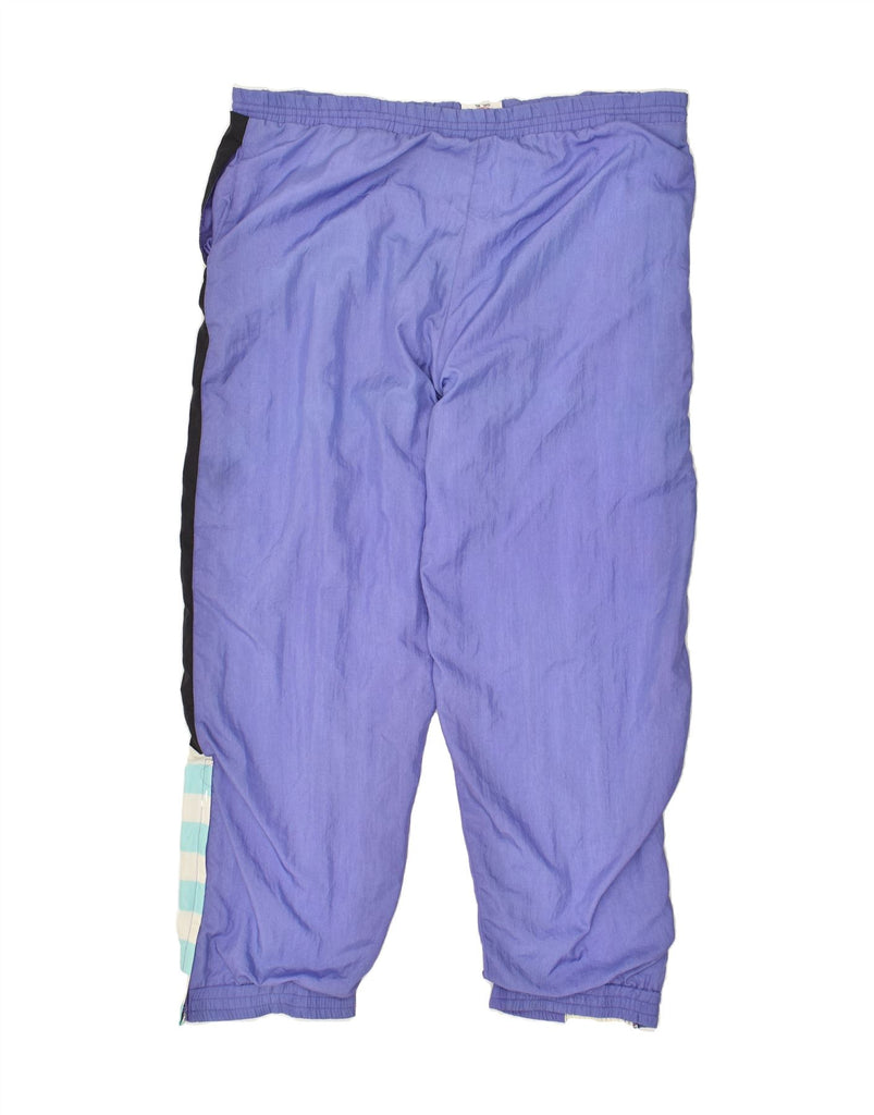 KILLTEC Mens Tracksuit Trousers Joggers XL Purple Colourblock Polyamide | Vintage Killtec | Thrift | Second-Hand Killtec | Used Clothing | Messina Hembry 