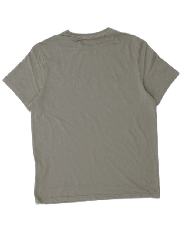 Jack Wills Mens Classic Fit Graphic T-Shirt Top Small Khaki Cotton