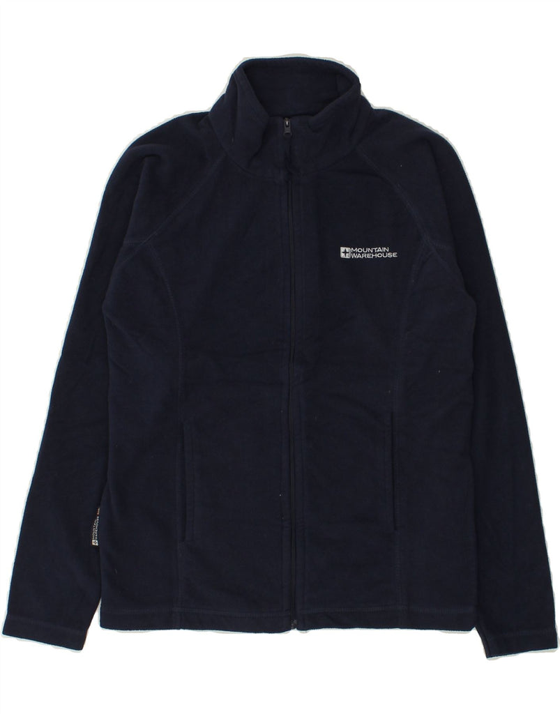 MOUNTAIN WAREHOUSE Boys Fleece Jacket 11-12 Years  Navy Blue Polyester | Vintage Mountain Warehouse | Thrift | Second-Hand Mountain Warehouse | Used Clothing | Messina Hembry 