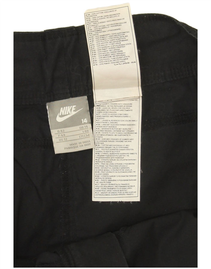 Nike Womens Mini Cargo Skirt UK 14 Large W34 Black Cotton