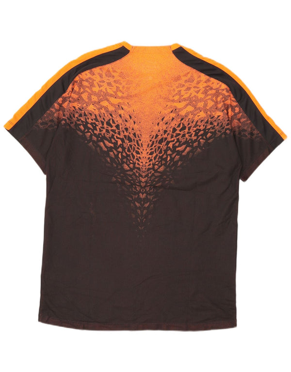 Nike Mens Dri Fit T-Shirt Top Large Black Colourblock