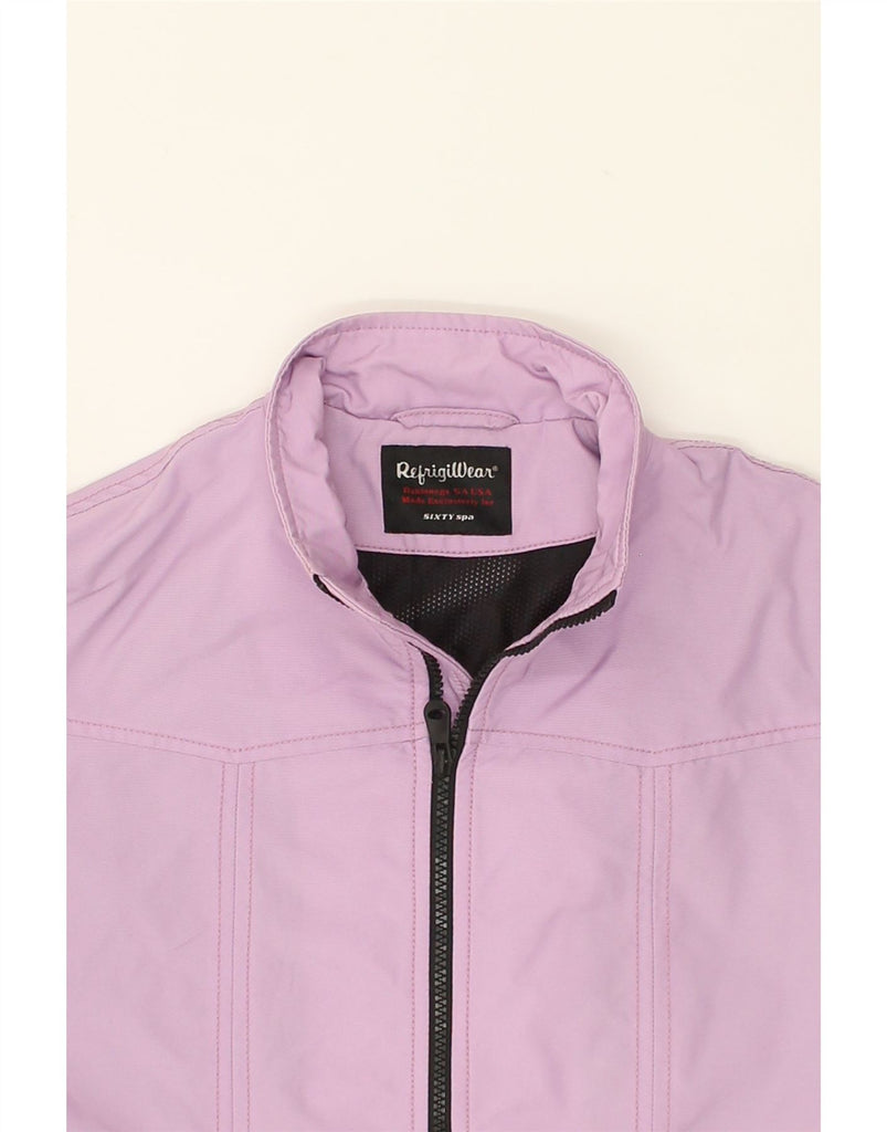 REFRIGIWEAR Girls Bomber Jacket 13-14 Years Purple Nylon | Vintage Refrigiwear | Thrift | Second-Hand Refrigiwear | Used Clothing | Messina Hembry 