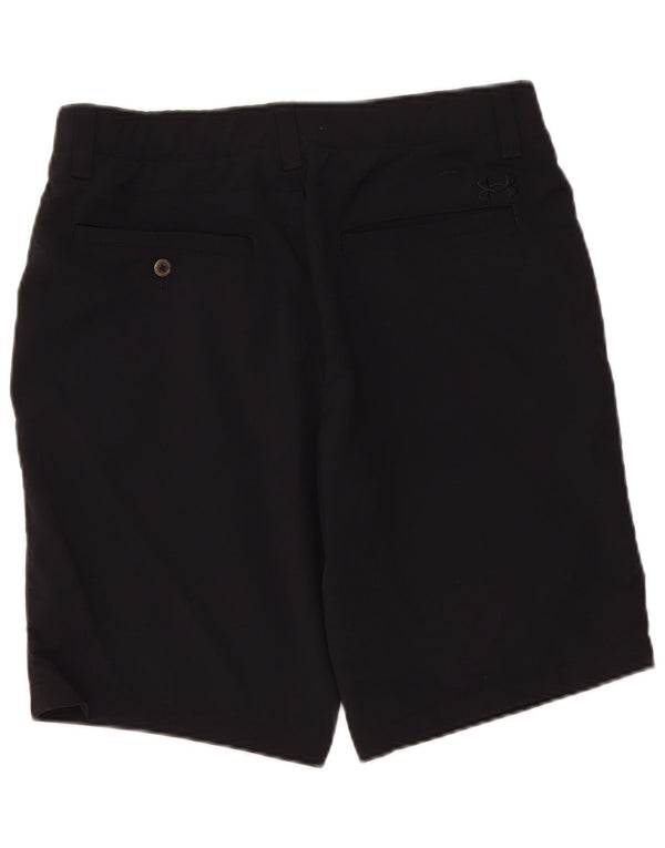 Under Armour Mens Heat Gear Chino Shorts W34 Large Black Polyamide