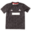 Adidas Boys Graphic T-Shirt Top 9-10 Years Black Geometric Polyester