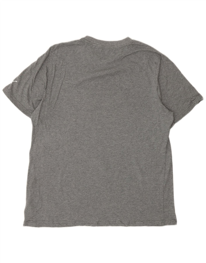 PUMA Mens Graphic T-Shirt Top Large Grey Cotton