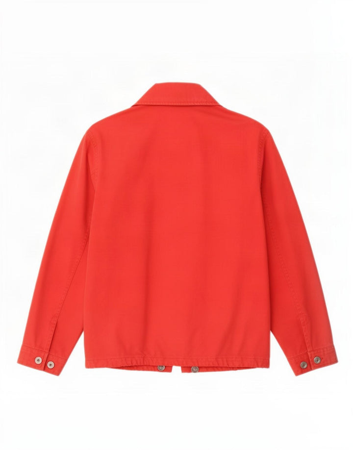 Murphy & Nye Womens Oversized Bomber Jacket UK 10 Small Red Cotton