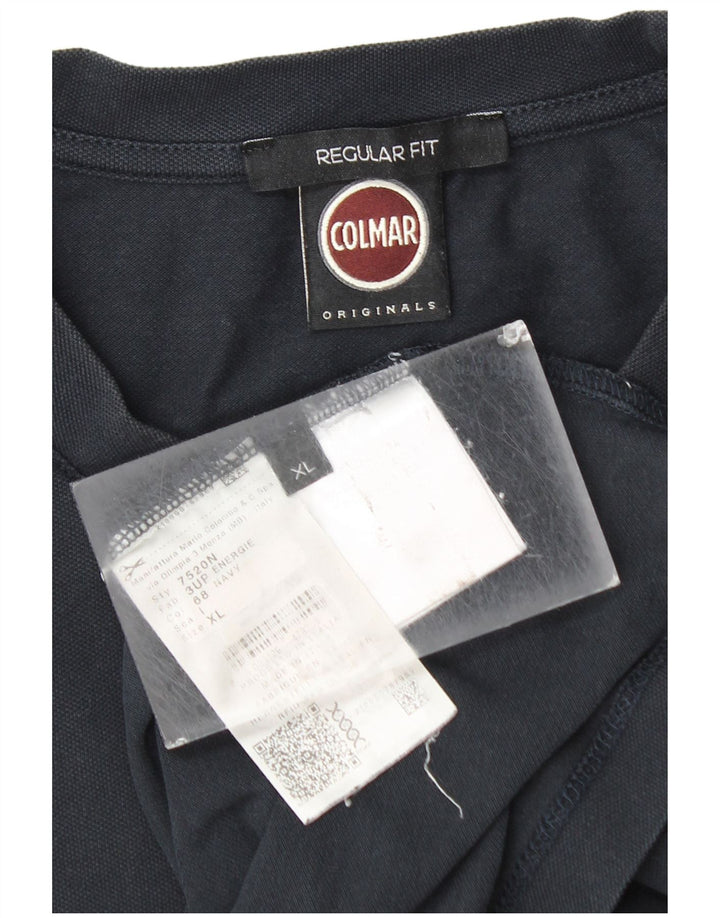 Colmar Mens Regular Fit T-Shirt Top XL Navy Blue Cotton