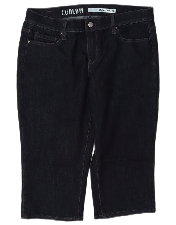 Dkny Womens Ludlow Bermuda Denim Shorts US 8 Medium W30 L16 Navy Blue