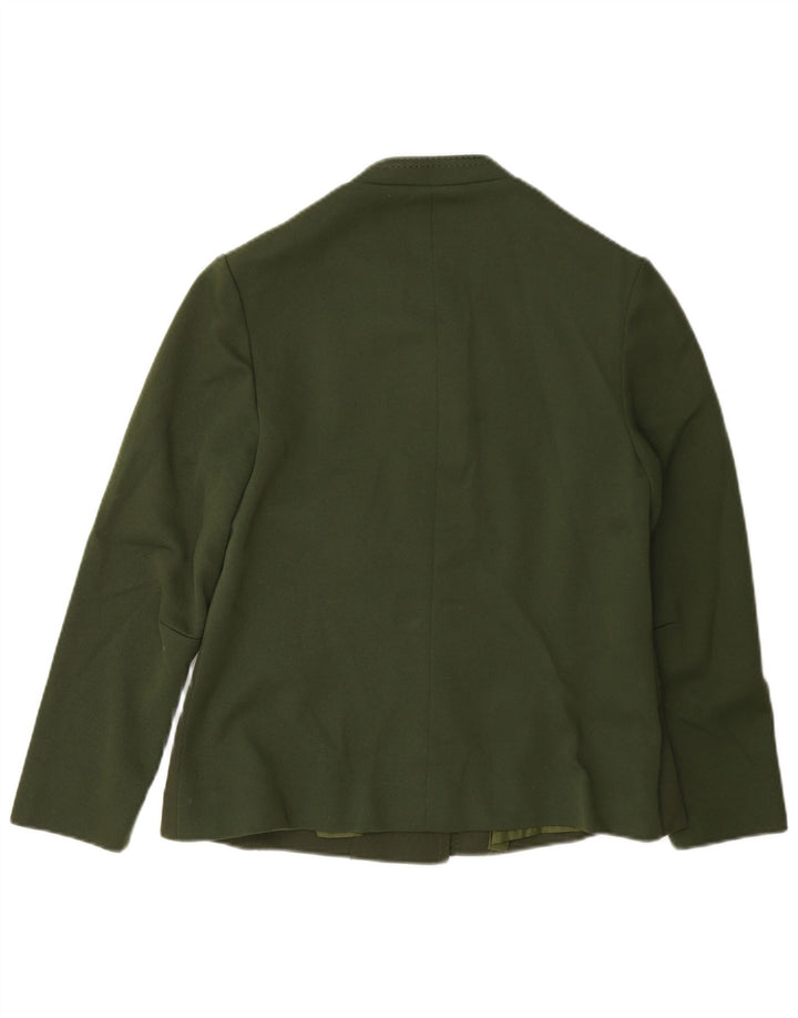 Vintage Womens Bomber Jacket UK 14 Medium Green