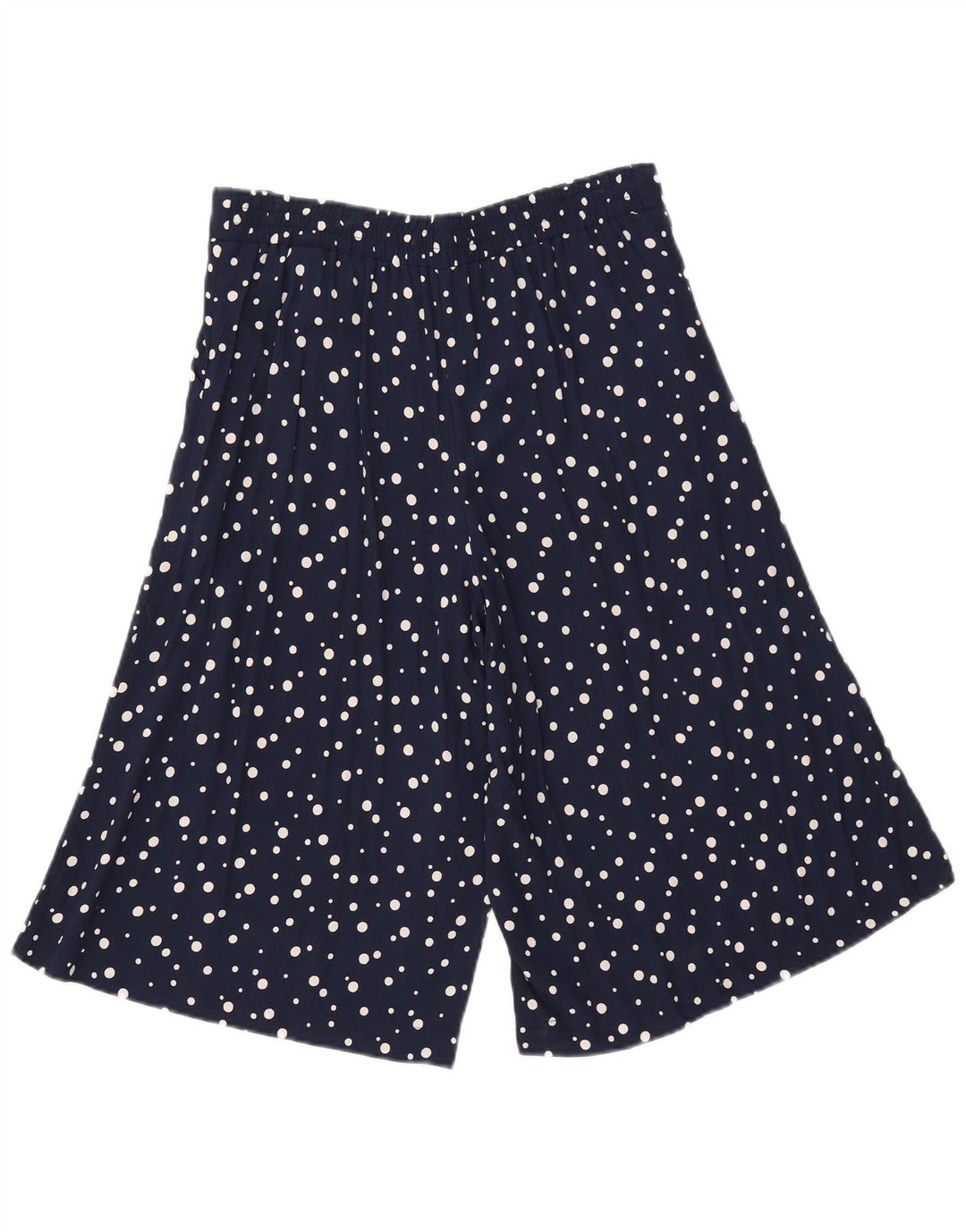 Marks & Spencer Womens Bermuda Shorts UK 12 Medium W32 Navy Blue Spotted