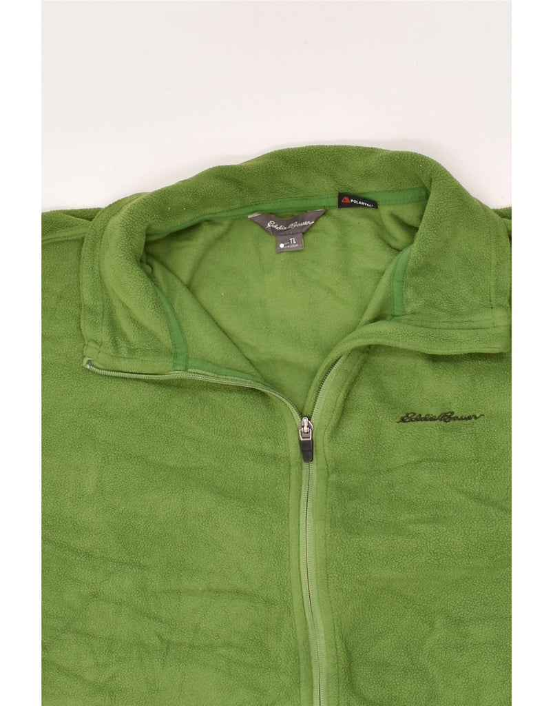 EDDIE BAUER Mens Fleece Jacket UK 40 Large Green Polyester | Vintage Eddie Bauer | Thrift | Second-Hand Eddie Bauer | Used Clothing | Messina Hembry 