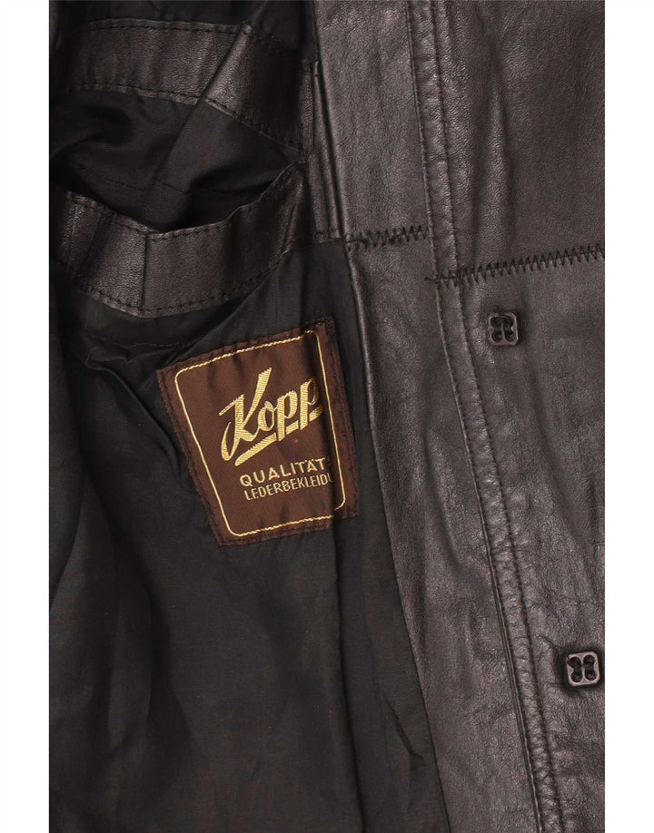 Vintage Mens Leather Jacket UK 38 Medium Black