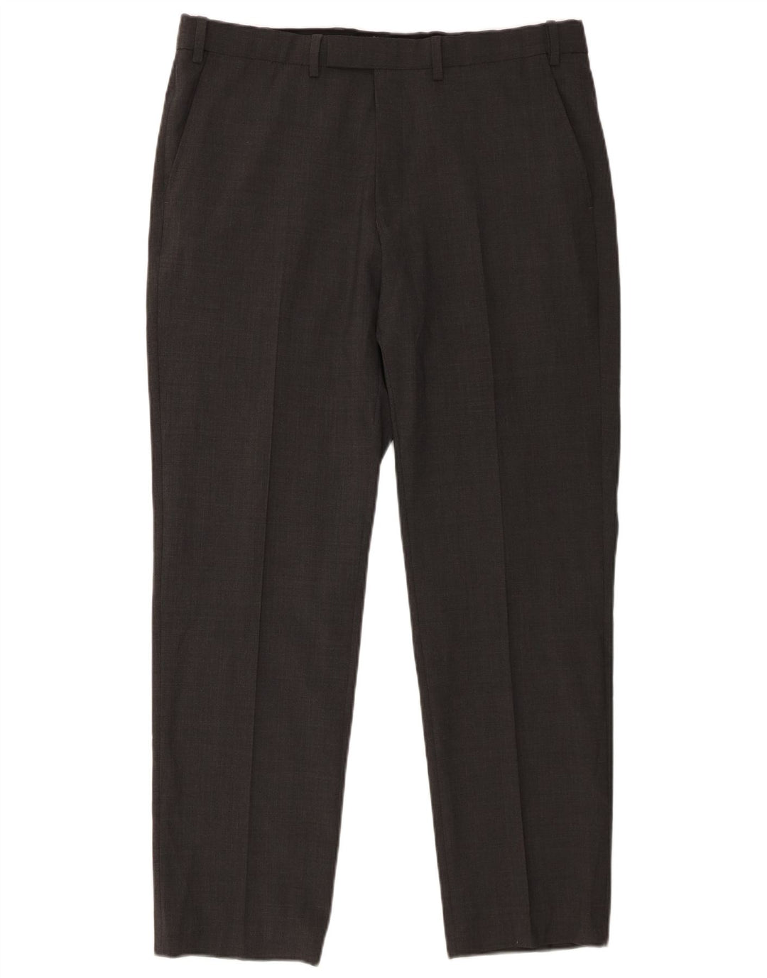 Marks & Spencer Mens Regular Fit Suit Trousers W36 L31 Grey Wool