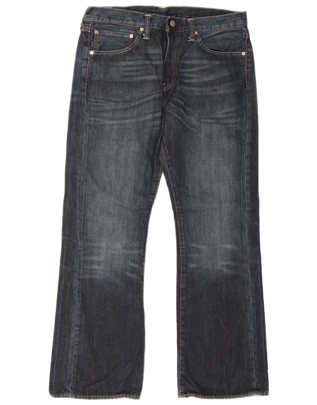Levi's Mens 527 Bootcut Jeans W34 L30 Navy Blue Cotton