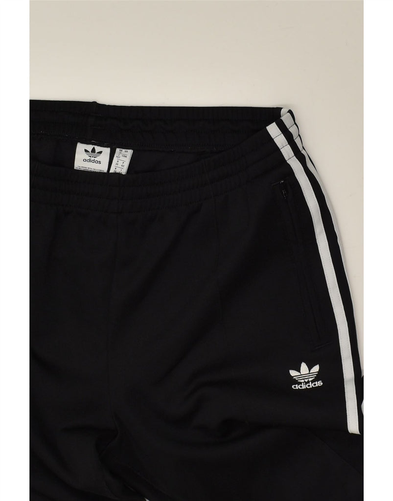 ADIDAS Womens Tracksuit Trousers UK 12 Medium Black | Vintage Adidas | Thrift | Second-Hand Adidas | Used Clothing | Messina Hembry 