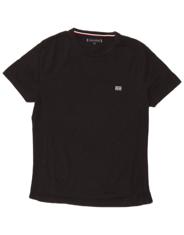 Tommy Hilfiger Mens T-Shirt Top Medium Black