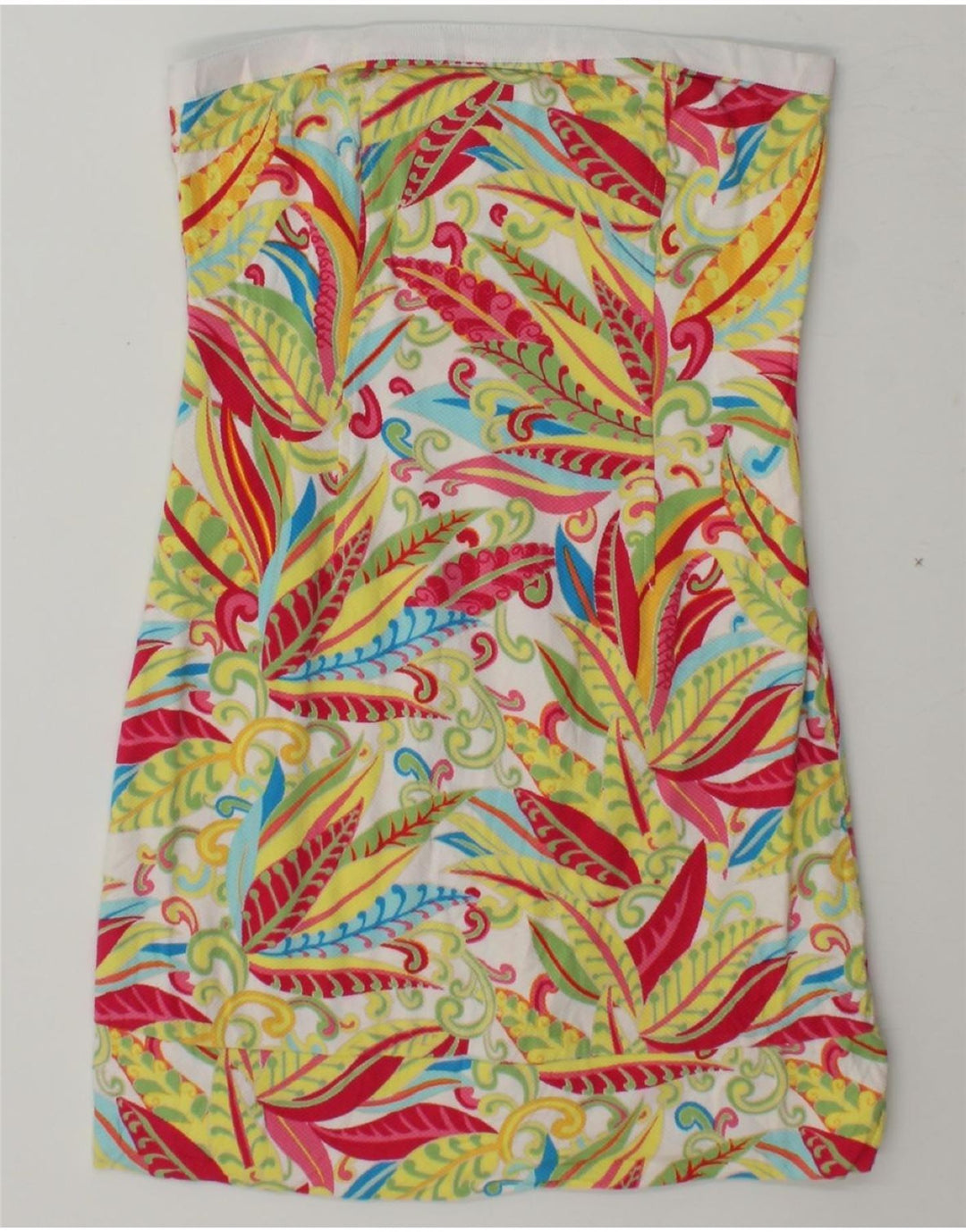 TOMMY HILFIGER Womens Strapless Dress US 6 Medium Multicoloured Floral Vintage Tommy Hilfiger and Second-Hand Tommy Hilfiger from Messina Hembry 