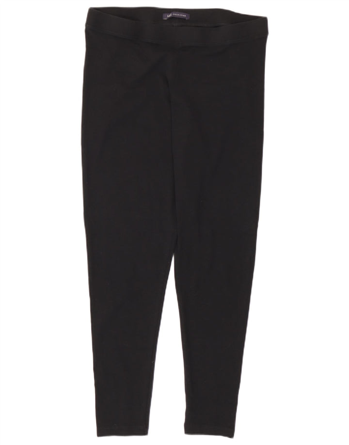 Marks & Spencer Womens Short Leggings UK 14 Large Black Cotton