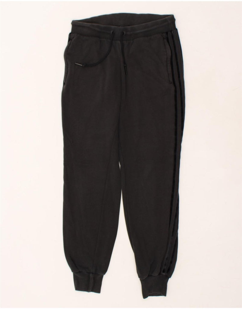 ADIDAS Womens Tracksuit Trousers Joggers UK 10 Small  Black | Vintage Adidas | Thrift | Second-Hand Adidas | Used Clothing | Messina Hembry 