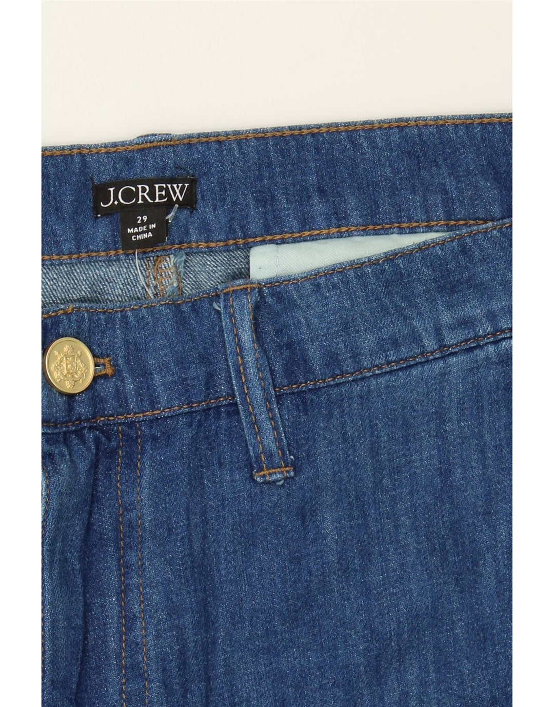 J. CREW Womens Denim Shorts W29 Medium Blue Cotton Vintage J. Crew and Second-Hand J. Crew from Messina Hembry 