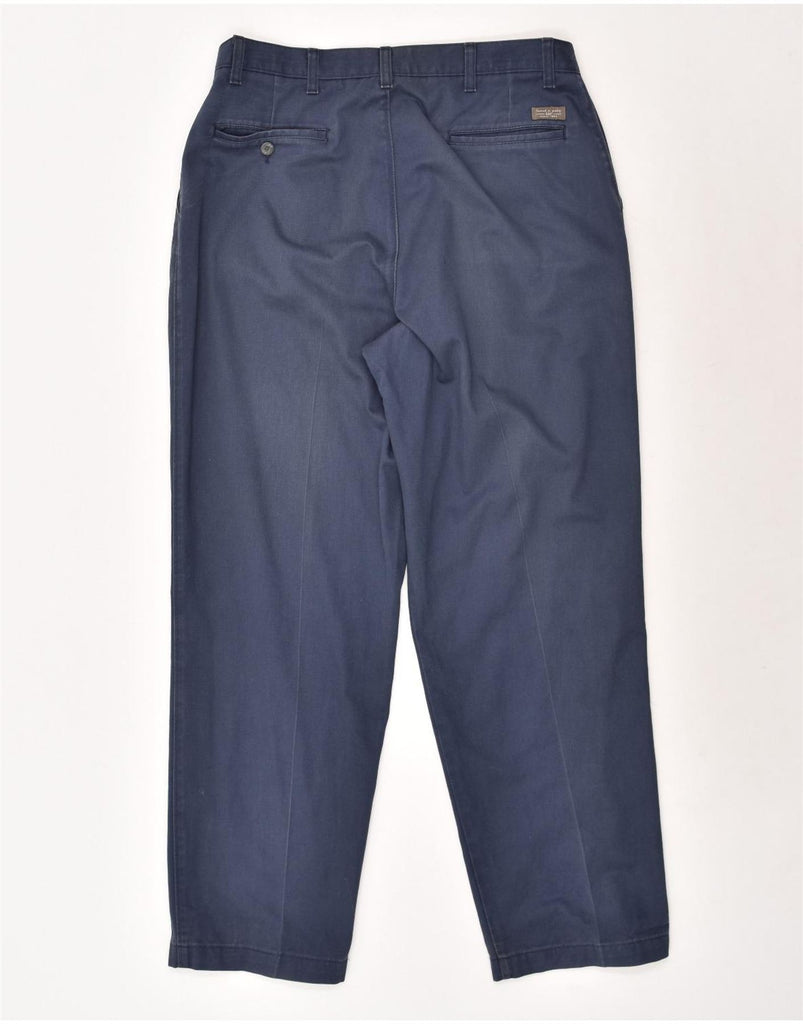 LEE Mens Pegged Chino Trousers W36 L32 Blue Cotton | Vintage Lee | Thrift | Second-Hand Lee | Used Clothing | Messina Hembry 