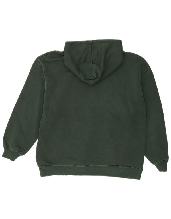 Zara Boys Graphic Hoodie Jumper 13-14 Years Green Cotton