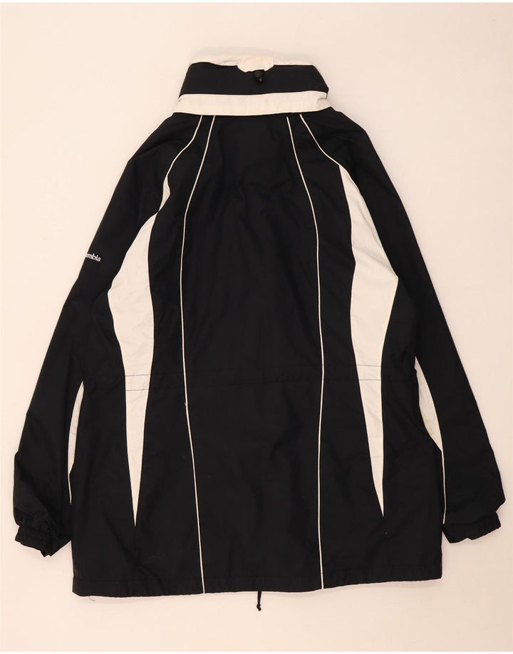 Columbia Womens Interchange Windbreaker Jacket UK 18 XL Black Colourblock